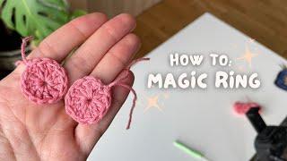 HOW TO DO A MAGIC RING 🪄 crochet tips & tricks for beginners