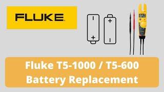 Fluke T5-1000/T5-600 Battery Replacement - 60 Seconds or Less - Simple, Easy, Fast