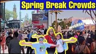 Spring Break Crowds 2024 at Universal Studios Florida & Mishap