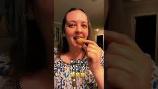 Trying Indian Sweets For The First Time  #indiansweets #indiandessert #foodvideos #foodie