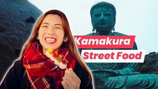 KAMAKURA: Tastiest JAPANESE STREET FOOD on Komachi Dori Street