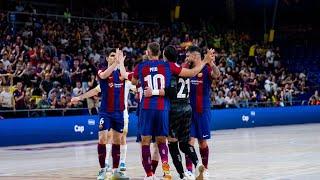FC Barcelona 4-3 Manzanares FS || 1er partido 1/4 playoffs LNFS 23/24 || © RFEF FUTSAL