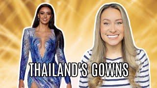 EVERY gown Miss Universe Thailand competed in (2017-2021)