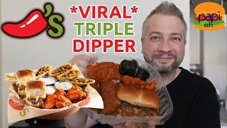 Trying the VIRAL Chili's Triple Dipper Appetizer Meal