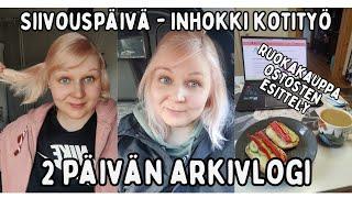 2 päivän arkivlogi /Siivouskiukku ja kauppaostosten esittely