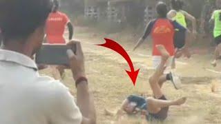 girl 100 meter sprint / girl 100m race in g j college rambagh bihta #army #shorts @MrBeast