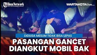 Viral Mesum Gancet Tidak Bisa Lepas di Sumatera Utara, Diangkut Mobil Bak Polisi