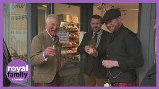 Charles Can't Escape the Whisky on Tour of Inverurie!