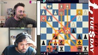 Chess Evaluation Bar! GothamChess vs Hikaru Nakamura