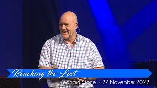 Leonard Stone with "Reaching the Lost" ~ 27 November 2022