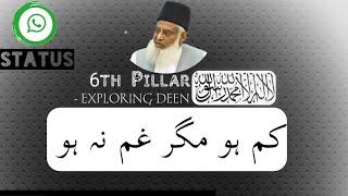 WhatsApp Status | Islamic WhatsApp Status Dr Israr Ahmed | 6th Pillar - Exploring Deen