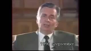 1990 - Antall József letiltott beszéde - PM József Antall's 'Censored' Speech