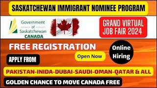 Saskatchewan  JOBS Virtual Fair 2024 | Free Job Offer/Work Visa Canada