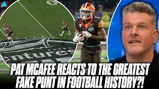 Pat McAfee Reacts To The Greatest Fake Punt In The History of Football?!