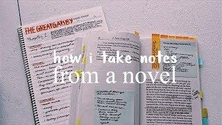  | how i take notes from a novel