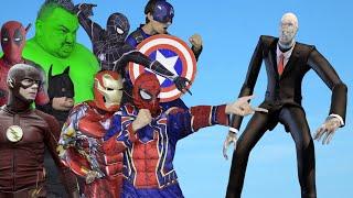 Superheroes VS Slender Man