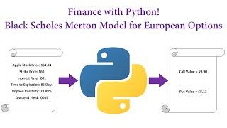Finance with Python! Black Scholes Merton Model for European Options