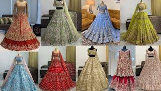 2024 New Designer Bridal Lehenga Choli|Sangeet Ceremony Lehenga Collection|Types Of Designer Lehenga