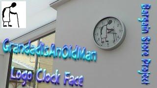 Bargain Store Project - GrandadIsAnOldMan Logo Clock Face