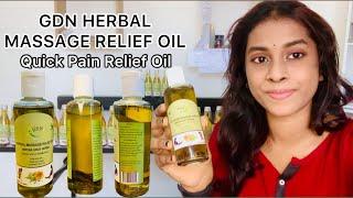 GDN Herbal Massage Relief Oil | Quick Pain Relief Oil | 100% HERBALS