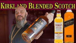 Kirkland 12 year Blended Scotch + Johnnie Walker Black and Dewar's White Label Comparison