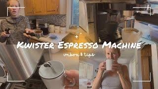 Unbox & Tips for The First Time You Use Kwister Espresso Machine 15 Bar High Pressure Foaming Coffee