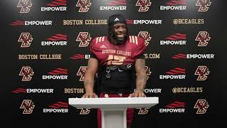 Football: Quintayvious Hutchins Media Availability (March 29, 2025)