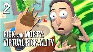 Rick and Morty VR | Part 2 | Jerry Gives Me "The Talk" While I'm Stuck In The Bathroom