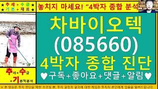 차바이오텍(085660)4차원종목진단및향후주가전망 추수기(추수)전문가