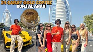 Drinking 24 Carat GOLD Coffee in DUBAI  BURJ AL ARAB | 7 STAR HOTEL IN THE WORLD