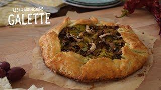 Leek & Mushrooms Galette Recipe | Go Delicious