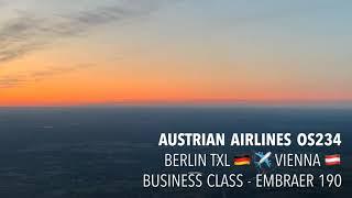 Austrian OS234 - Berlin to Vienna - Business Class