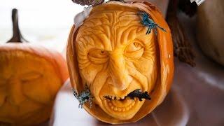 Halloween pumpkin carving tips from Anchorage master food carver