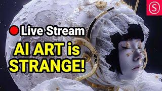 AI ART IS STRANGE  - Live Stream - Join me & Have Fun