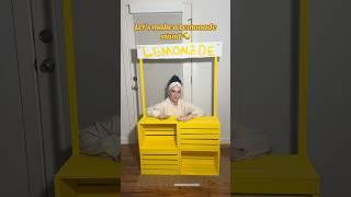Easy lemonade stand ￼#diymom #diyprojects #lemonadestand
