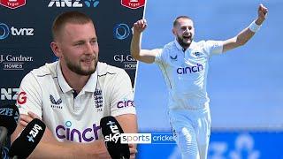 Gus Atkinson reacts to his EPIC England hat-trick against New Zealand