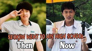 SeokJin went to his alma mater POSUNG High School [Full video]  Students reaction #kimseokjin #bts