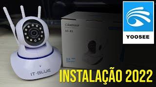 Como instalar a camera ip 3 antenas It blue sc b3 - Review Rápido