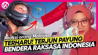  Orang Malaysia Terharu Nangis Lihat Pemecahan Rekor Muri Terjun Payung Bawa Bendera |  React