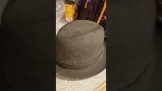 Vintage Borsalino Hat After Being Cleaned