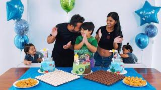 Aniversário do Chefinho e dos Gêmeos - Se lambuzaram de Bolo!