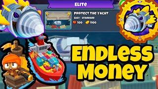 ELITE Dreadbloon Tutorial || Boat Farming Strategy || Protect the Yacht BTD6