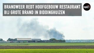 Brandweer redt hoofdgebouw bij grote brand restaurant De Klink