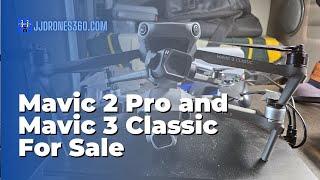 JJDrones Live: Showing The Mavic 2 Pro, The Mavic 3 Classic, and all of the Accessories 4 Sale