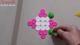 Monday to sunday small and easy  Rangoli Designs | Top Rangolis