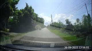 A Crash Avoided Between A Car And A Bike In Chitwan, Nepal