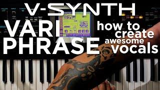 Roland V-Synth - How to create awesome vocals with your own awful voice!