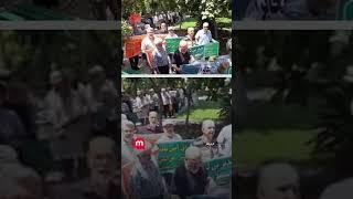 تجمع اعتراضی بازنشستگان مخابرات تهران
