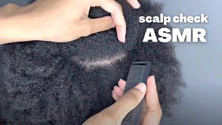 30 MIN ASMR Scalp Scratching & Detangling Type 4 Natural Hair | real person!!