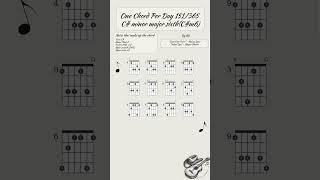 One chord per day 151/365: C#m6 (C# Minor Major Sixth) #guitar #guitarlesson  #guitartutorial #tabs